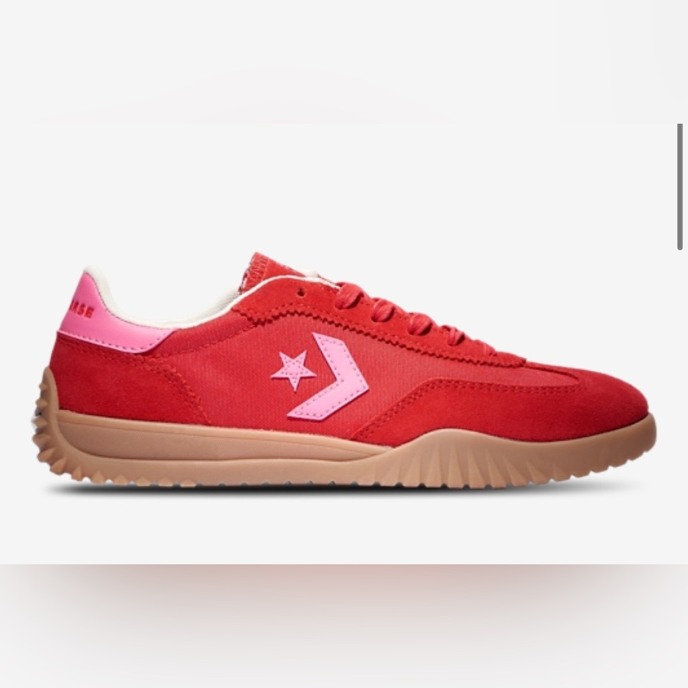 Converse Red and Pink Low-Top Sneakers